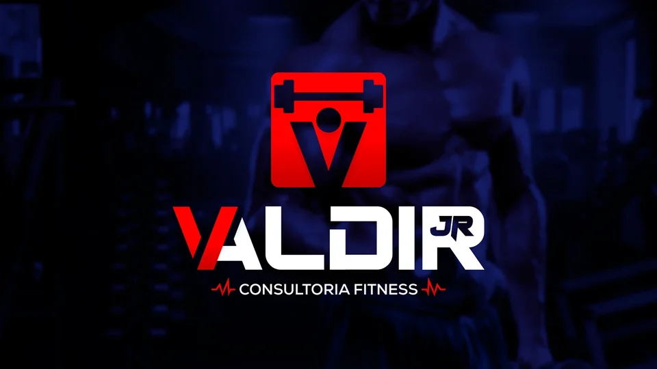 Criação de logo de Valdir Jr desenvolvida pela Agência TAF